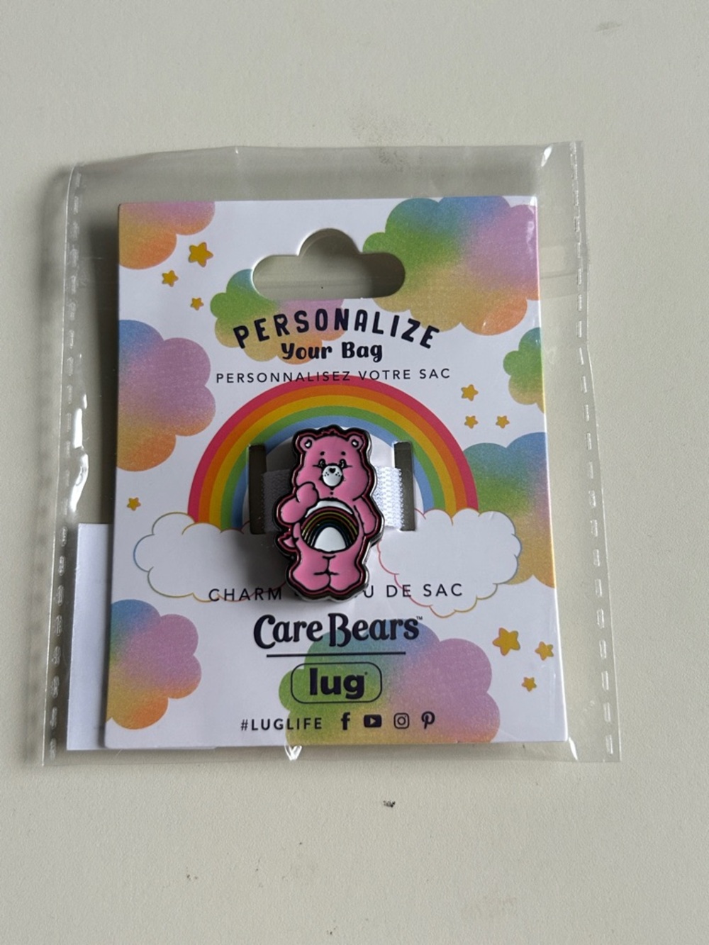 LUG CARE BEARS CHARM CHEER BEAR BNIP